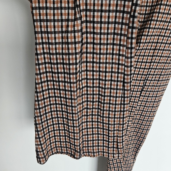 Free People Oxford Plaid Wide-Leg Jumpsuit Size S - Picture 8 of 11